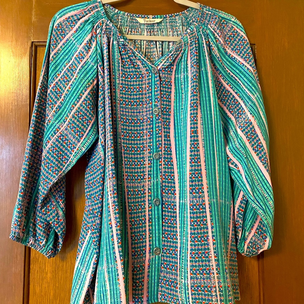 Tucker Silk Classic Blouse